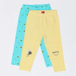 Pack of 2 Printed Leggings-image-34