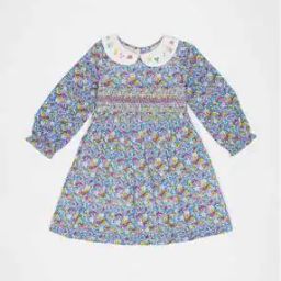 Floral Print A-line Dress with Peter-Pan Collar-picture-28