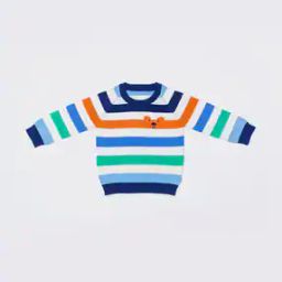 Striped Round-Neck Sweatshirt-20