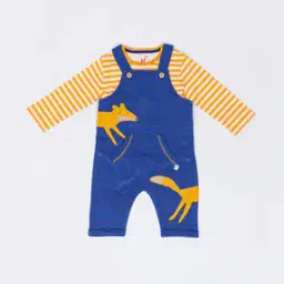 Dungaree with Striped Top-picture-42