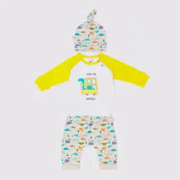 Printed T-shirt & Pants with Beanie-picture-30
