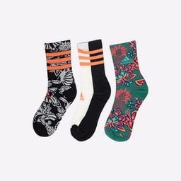 Pack of 3 Quirky Printed Crew Socks-1