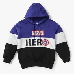 Marvel Print Hoodie-image-14