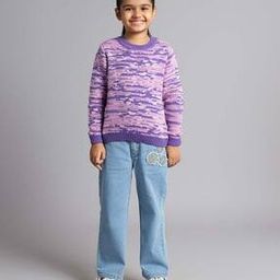 Girls Sustainable Sweater with Lurex Yarn Inserts-image-32