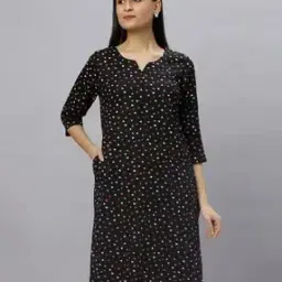 Women Geometric Print Straight Kurta-picture-25