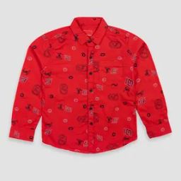 Boys Printed Regular Fit Shirt-picture-16
