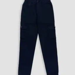 Boys Relaxed Fit Solid Trousers-picture-34