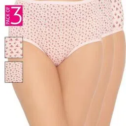 clovia Women Pack of 3 Ditsy Print Cotton Hipster Panties-picture-49