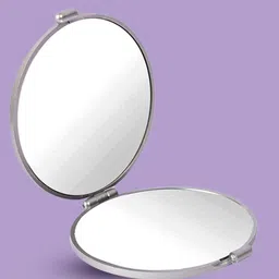 GUBB Compact Magnifying Dual Pocket Mirror - Silver-Toned-38