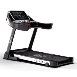Lifelong Treadmill for Home - 6 Hp Peak Motorized Treadmill, 6 Level Manual Inclines, Max Speed 14 Km/Hr - Heart Rate Sensor, Bl-12