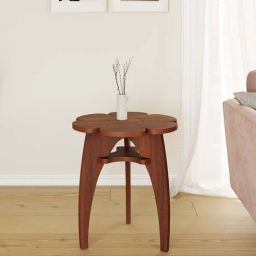 mintwud from pepperfry Lilly End Table In Walnut Colour-picture-21
