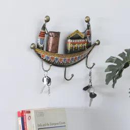 decorum Boat Multicolour Iron Key Holder-picture-41
