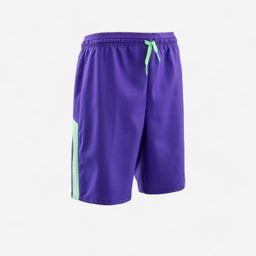 Kids' Football Shorts Viralto - Alpha Purple/Water Green-image-46
