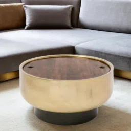 Dorbis Coffee Table Golden Colour-image-14