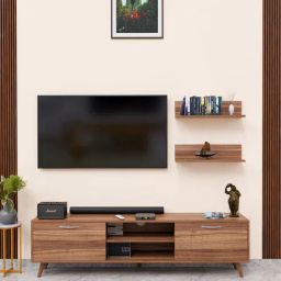 mintwud from pepperfry M5+D4 Tv Console In Noce Lyon Colour-picture-36