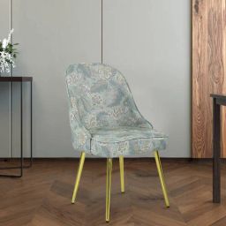 casacraft from pepperfry Regalia Fabric Dining Chair in Multiprint Colour-picture-34