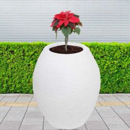 nora Big Juniper White Polyethylene Floor Planter-picture-10
