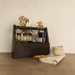 symplify Emily Wooden Bottle & Cutlery Holder-picture-47