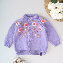 Woonie Girls Floral Cardigan-picture-20