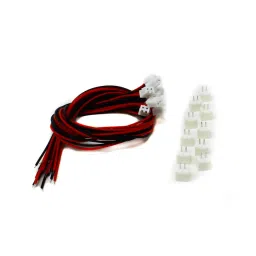 2 Pin JST XH 2.54mm Pitch Plug and Socket with Cable – 10 Pcs.-24