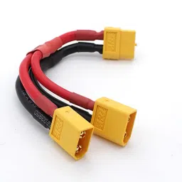 SafeConnect XT-60 Connector Harness for Parallel Connection Battery Adapter Cable (2M-1F)-0