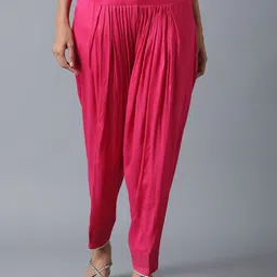 W The Folksong Collection Women Pink Color Cotton Salwar-picture-15
