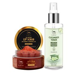 TNW the natural wash Unisex Combo of 2 Cucumber Toner & Lip Scrub 150ml-31