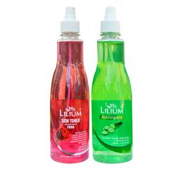 Lilium Set Of 2 Cucumber & Rose Skin Toner For Glowing Skin - 500ml Each-6
