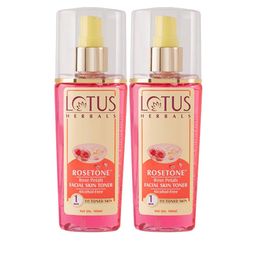 Lotus Herbals Set of 2 Rosetone Rose Petals Facial Toner - 100 ml each-22