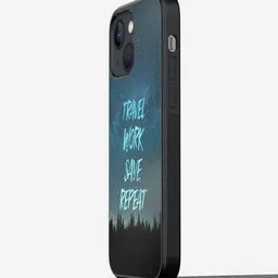 macmerise Travel Work Save Repeat Printed iPhone 13 Phone Bumper Case Cover-image-26