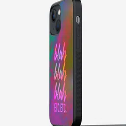 macmerise Blah Blah Printed Slim and Light weight iPhone 13 Mini Bumper Case-26