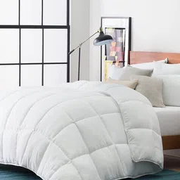 RAZZAI White & Grey Microfiber Mild Winter 210 GSM Single Bed Comforter-image-56