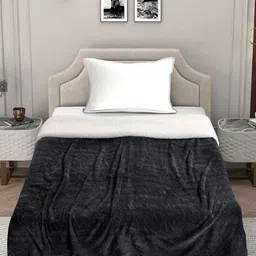 FABINALIV Black Woollen Mild Winter 600 GSM Single Bed Comforter-21