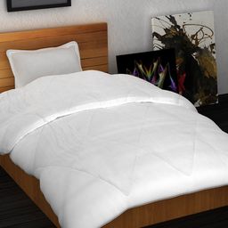 Story@home White Solid Mild Winter 210 GSM Single Bed Comforter-43
