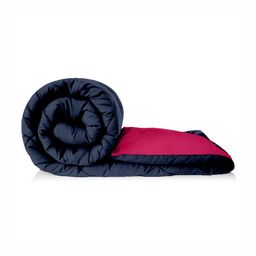 Jinaya's Pink & Blue Microfiber Heavy Winter 233 GSM Single Bed Comforter-image-13