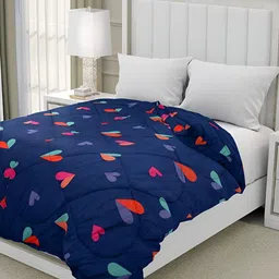 RRC Blue & Red Floral Printed AC Room 210 GSM Double Bed Comforter-picture-14