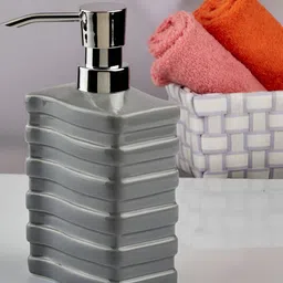 Kookee Grey Abstract Ceramic Soap Dispenser-41