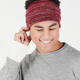 Bharatasya Men Knitted Woolen Headband Earwarmer-image-62