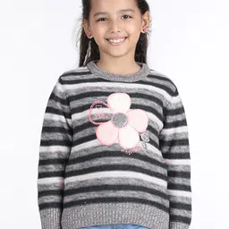 Wingsfield Girls Embroidered Pullover Sweater-picture-49