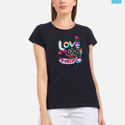 CHOZI Pack Of 2 Typography Printed Round Neck Cotton Regular Fit T-shirt-image-115