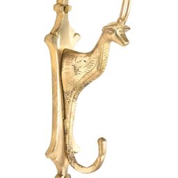 Indianshelf Giraffe Head Brass Wall Hooks Key Holder-image-21