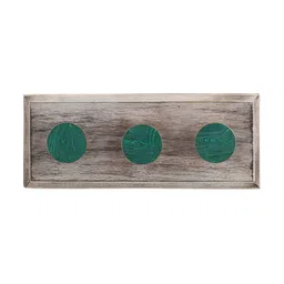Indianshelf Green Wooden Round Wall Hooks Key Holder-image-87