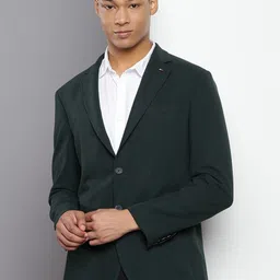Tommy Hilfiger Self Design Tailored Fit Formal Single Breasted Blazer-7