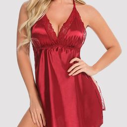 PHWOAR Red Satin Baby Doll-image-85