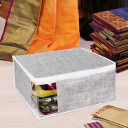 prettykrafts Set of 12 Grey Saree Organisers-4