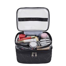 HOUSE OF QUIRK Black Solid Makeup Organiser-25