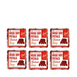 YNB YOURS NATURAL BUDDY Pack of 6 Organic Rose Dry Petals Handmade Soap-31
