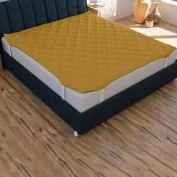CURIOUS LIFESTYLE Beige Cotton Queen Waterproof Mattress Protector-image-63