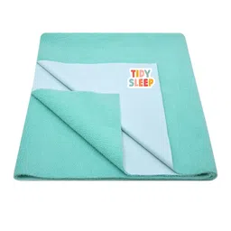 TIDY SLEEP Kids Sea Green Solid Cotton Water-Proof Mattress Protector-63