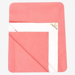 Bodycare Kids Pink Solid Cotton Single Bed Mattress Protector-image-102